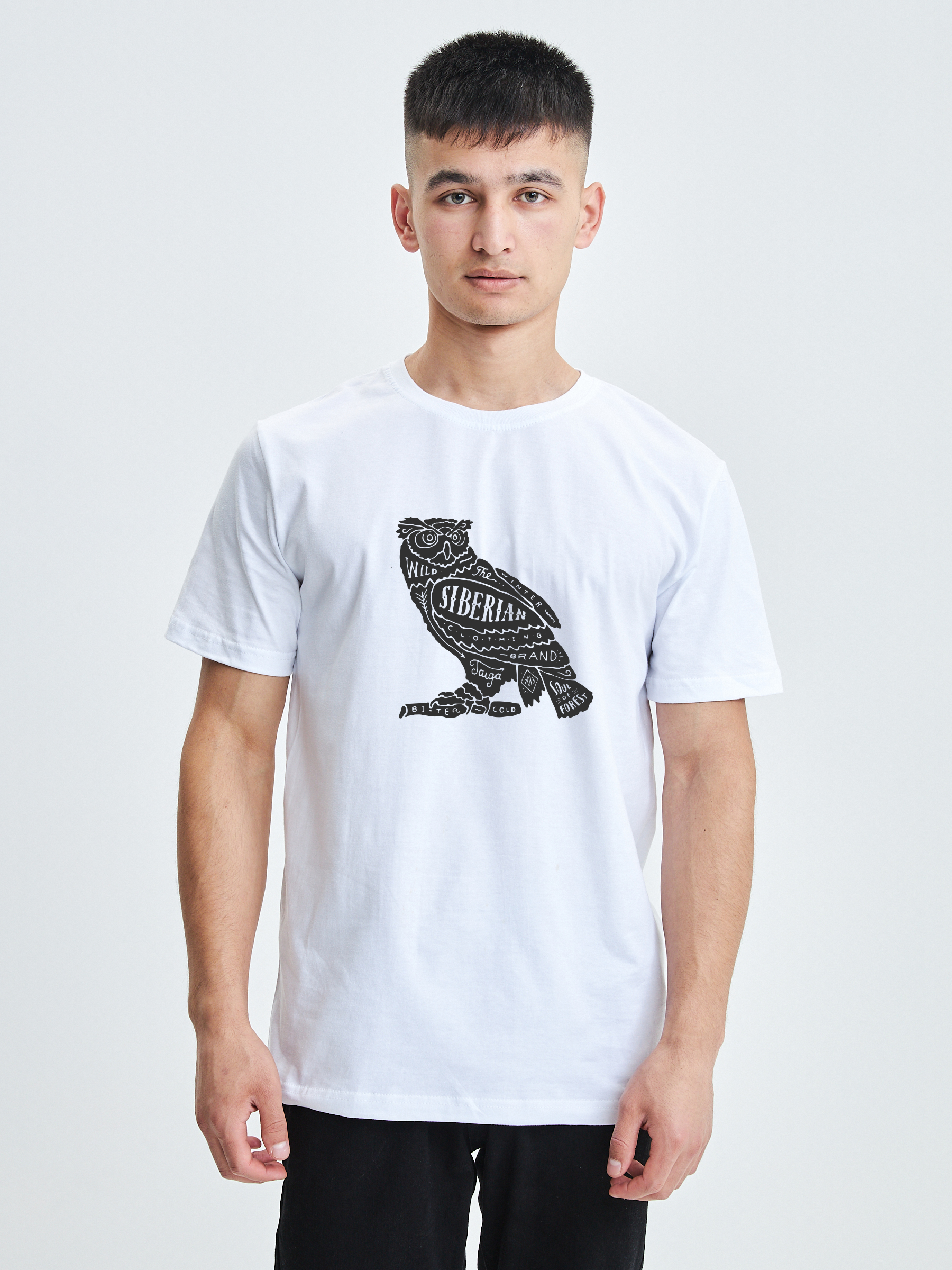 Футболка Тайга Эхо унисекс: Old owl (белый)