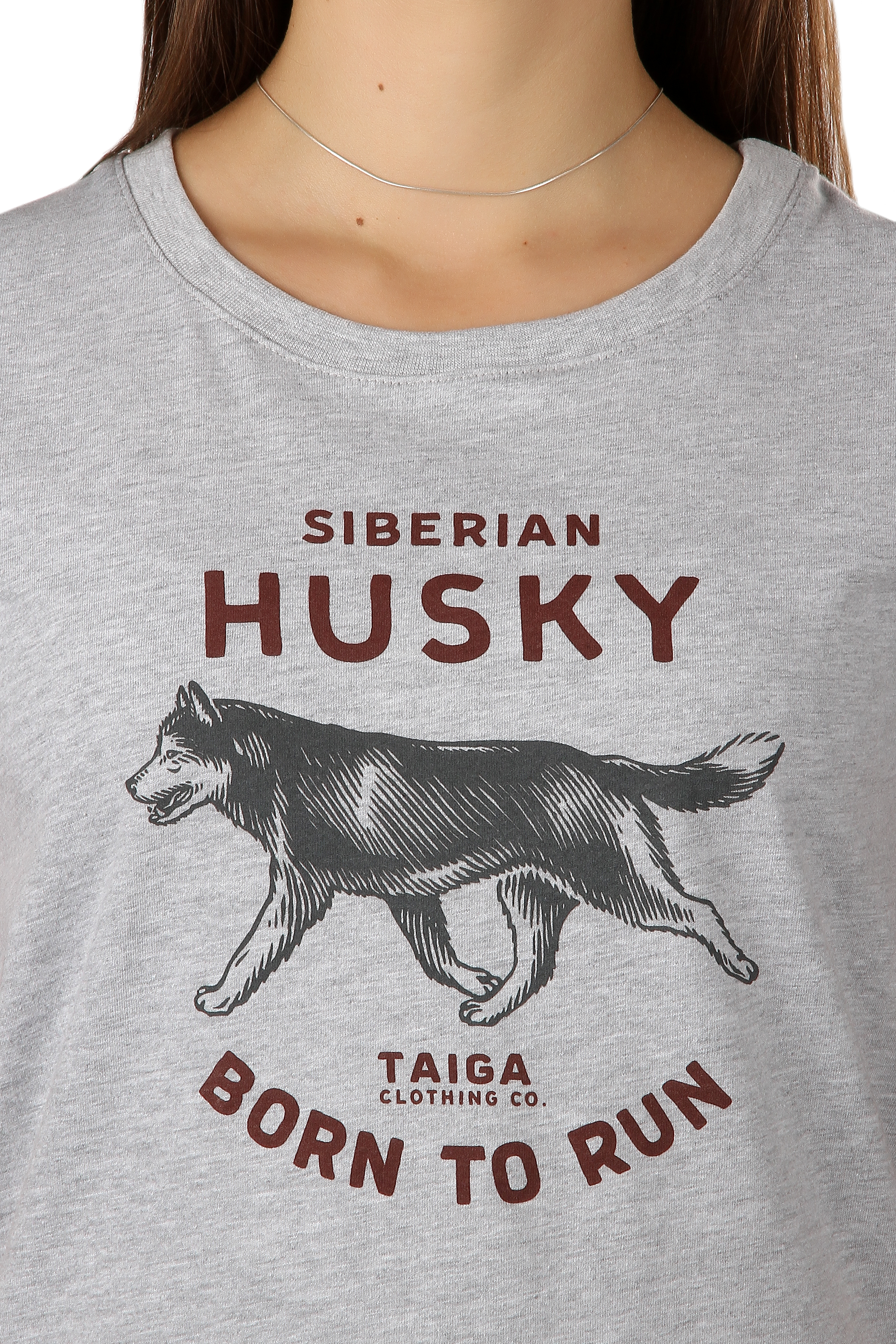 Футболка: Husky. Born to run W