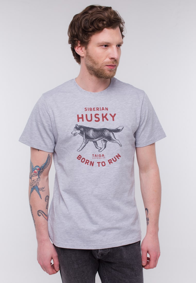 Футболка: Husky. Born to run