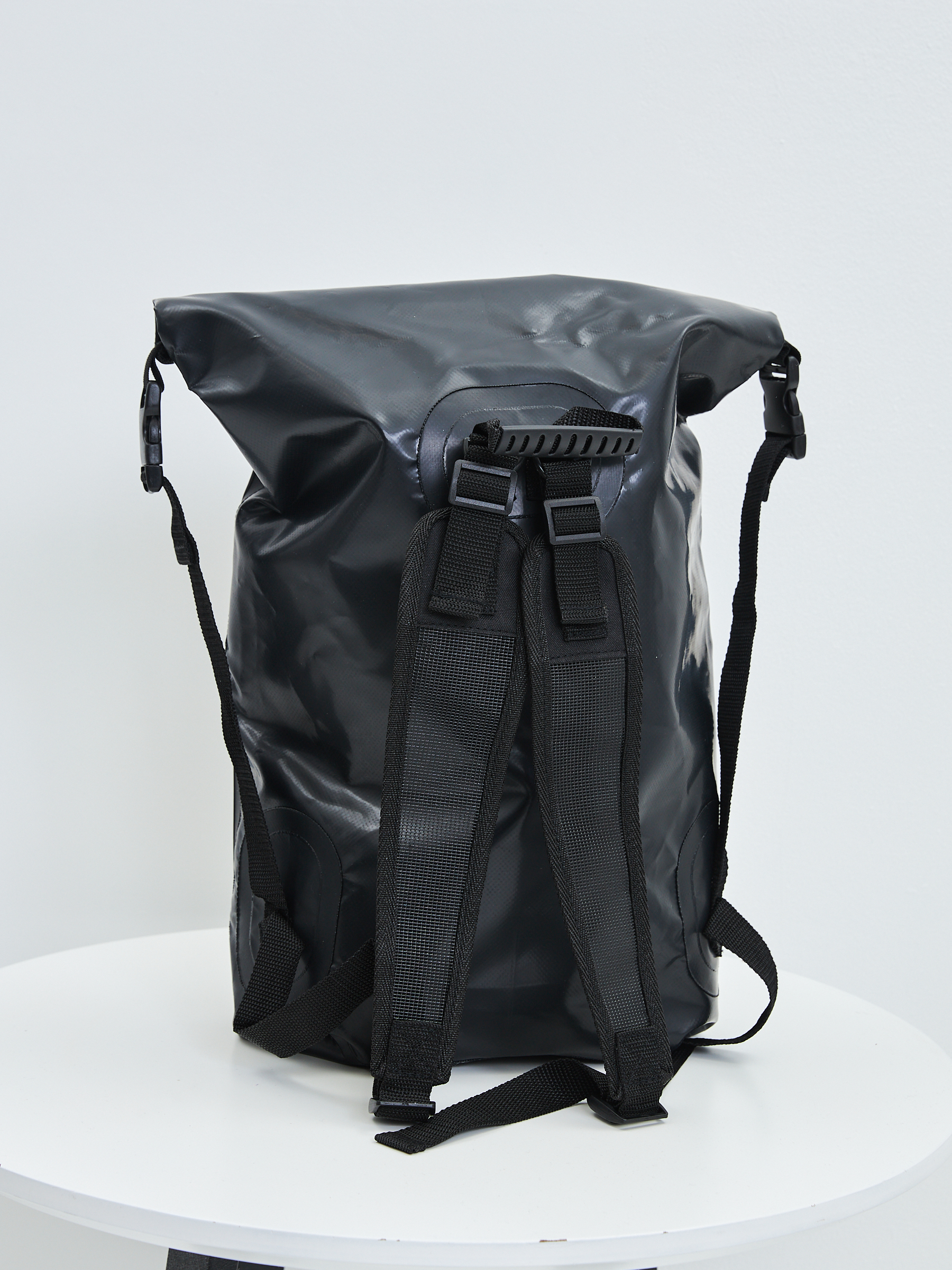 Гермосумка-рюкзак под фото: ПВХ трикотаж (черный)