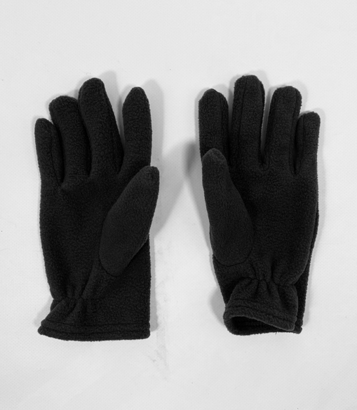 Флисовые перчатки унисекс (черный)