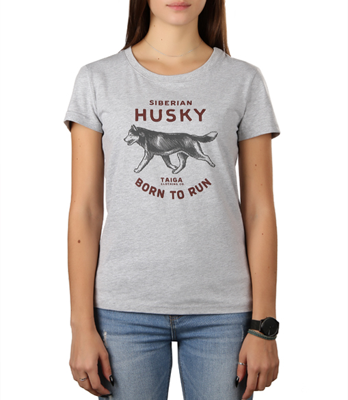 Футболка: Husky. Born to run W