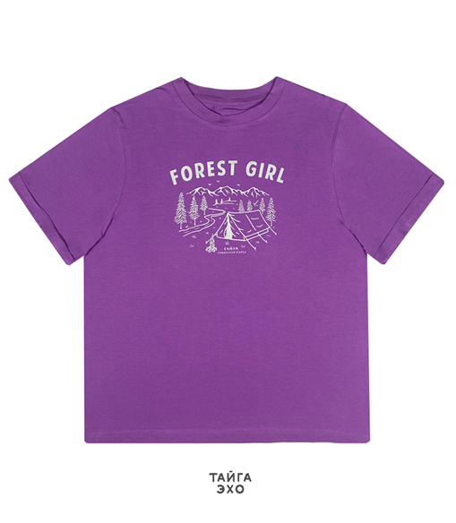 Футболка Тайга Эхо: Forest Girl W (лиловый)